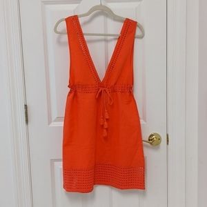 Brand new coral beach cover-up by JCREW